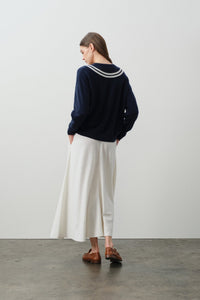 CLUB NAVY/ECRU