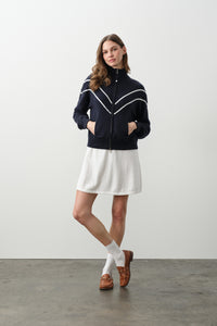 CLUB NAVY/ECRU