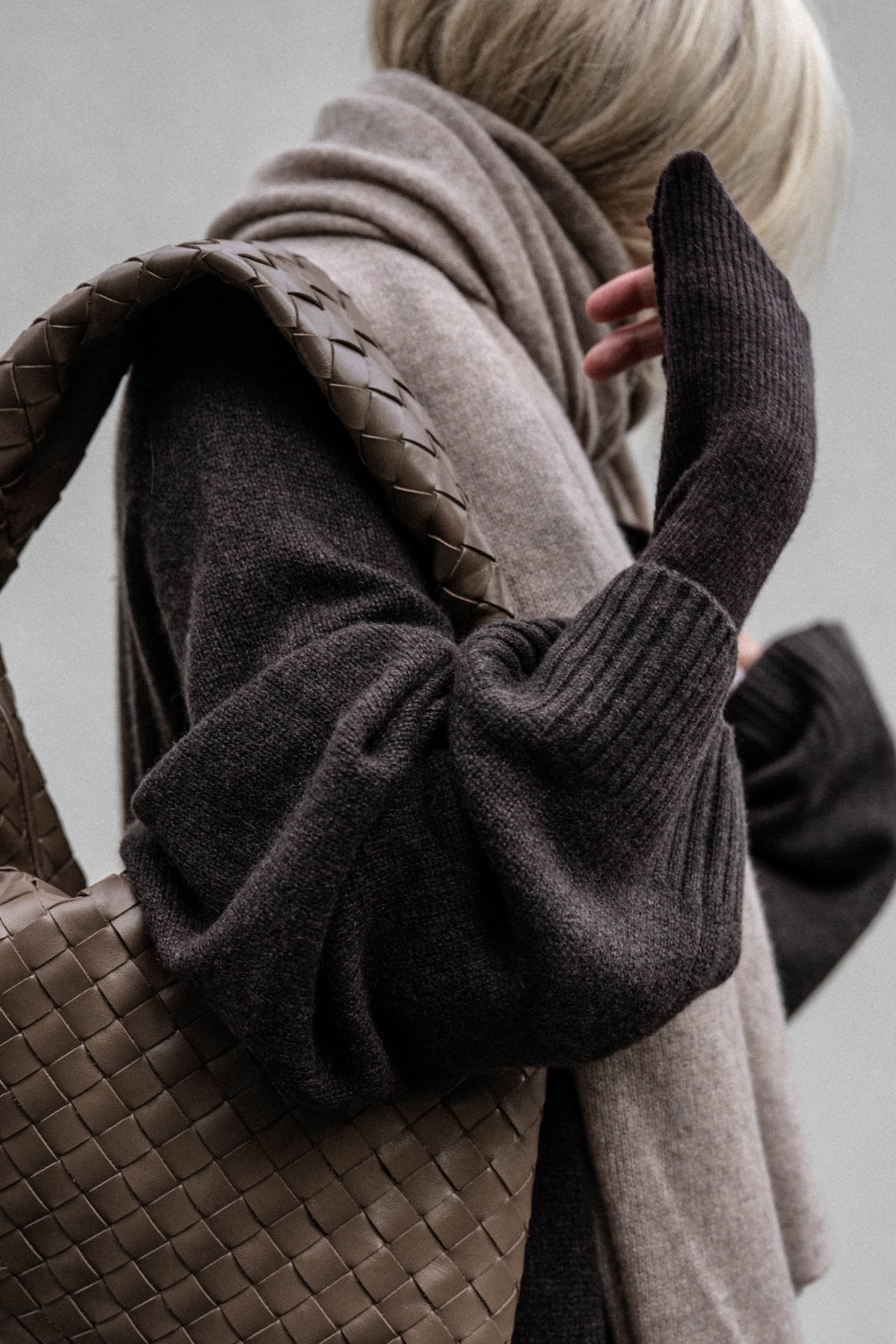 Womens' Dotty Mini Brushed Cashmere Button-Front Cardigan