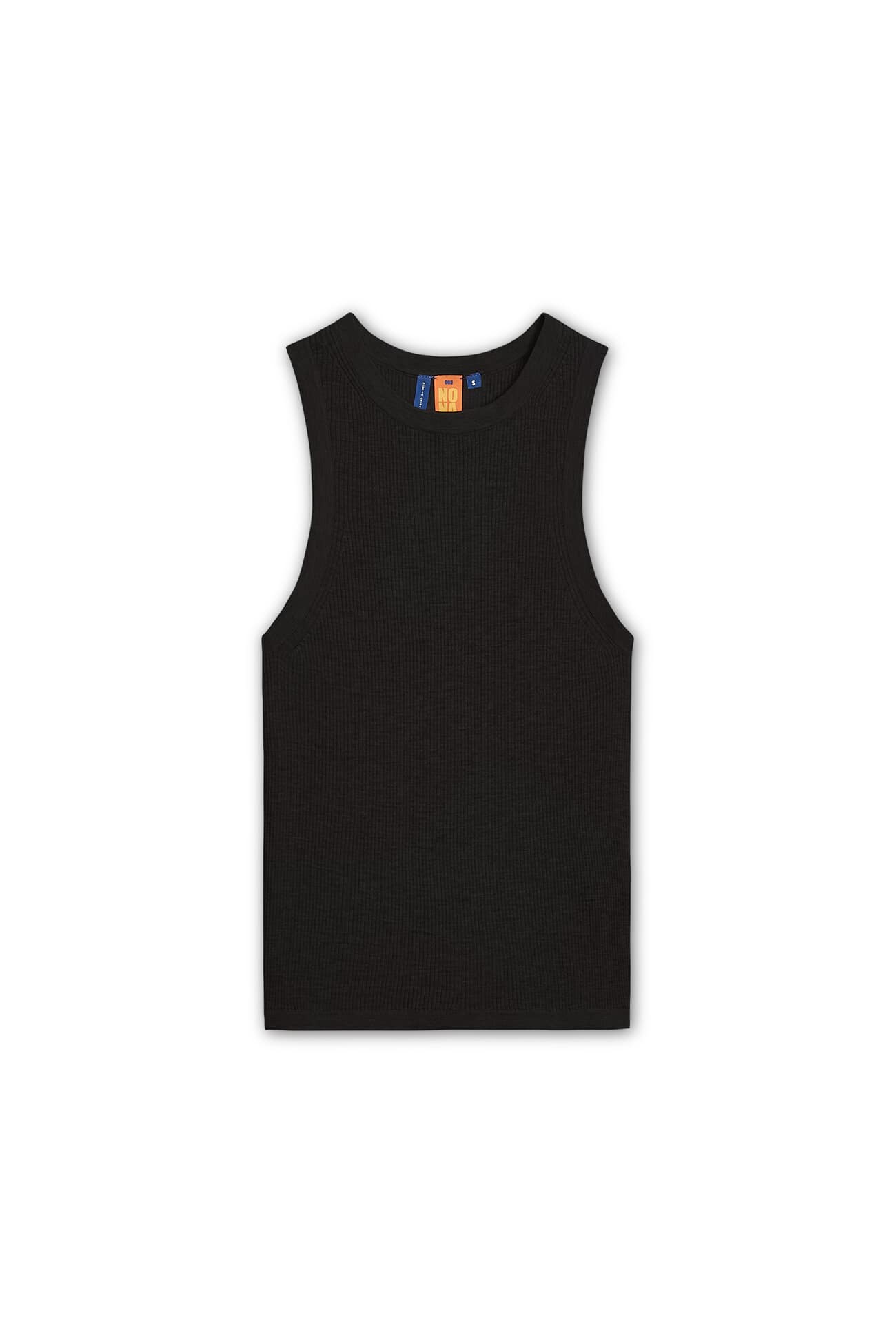 Women's Cotton Ribbed High Neck Tank Top | NAKEDCASHMERE
