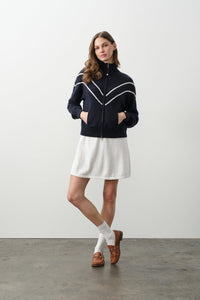 CLUB NAVY/ECRU
