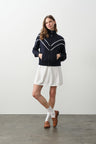 CLUB NAVY/ECRU