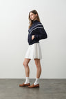 CLUB NAVY/ECRU