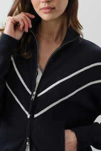 CLUB NAVY/ECRU