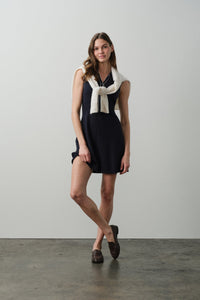 CLUB NAVY/ECRU