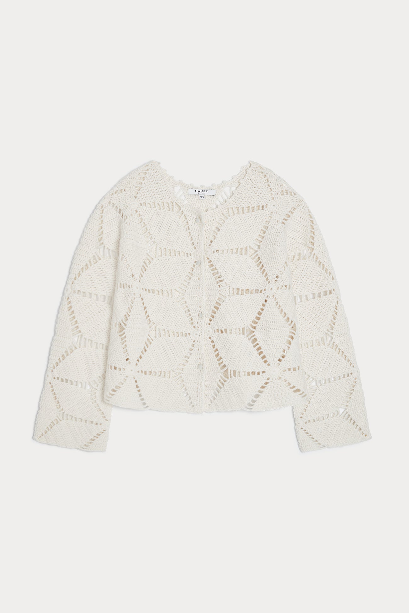 Women's Estelle Crochet Cardigan | NakedCashmere