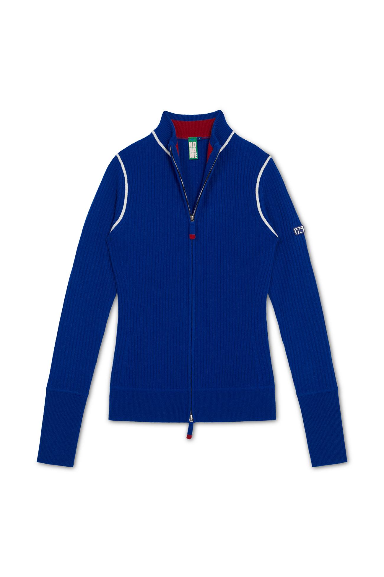 Women's Fine Rib Cashmere Blend Zip-Up Cardigan | NakedCashmere