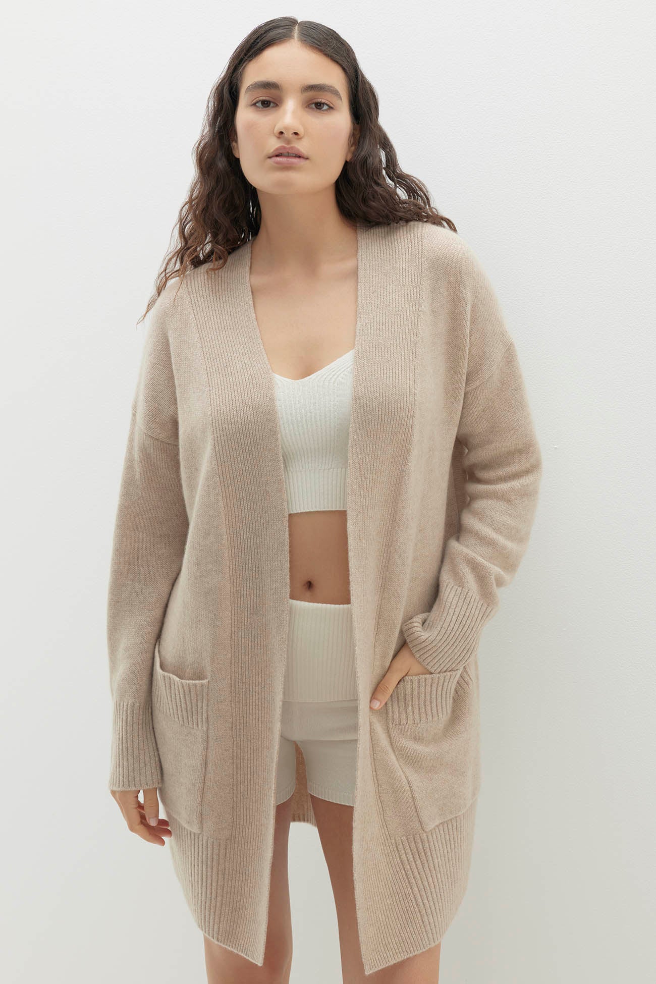 トップス 2025SS HARD TWIST CASHMERE KNIT CARDIGAN BIOTOP(ビオトープ) / 【AURALEE】HARD TWIST CASHMERE KNIT CARDIGAN