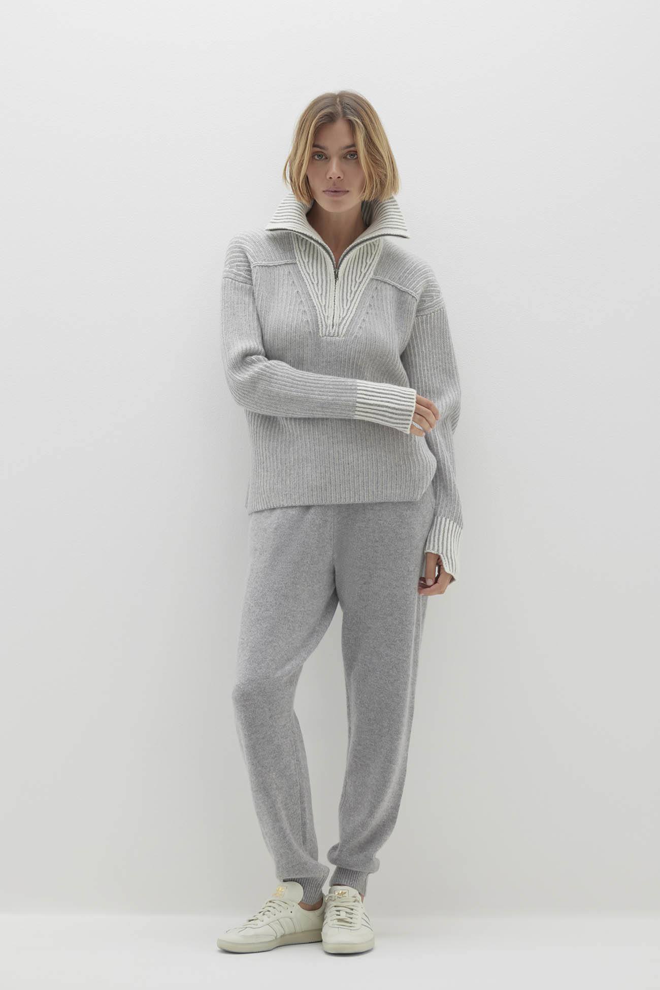 Women's Sumie Quarter-Zip Cashmere Pullover | NakedCashmere