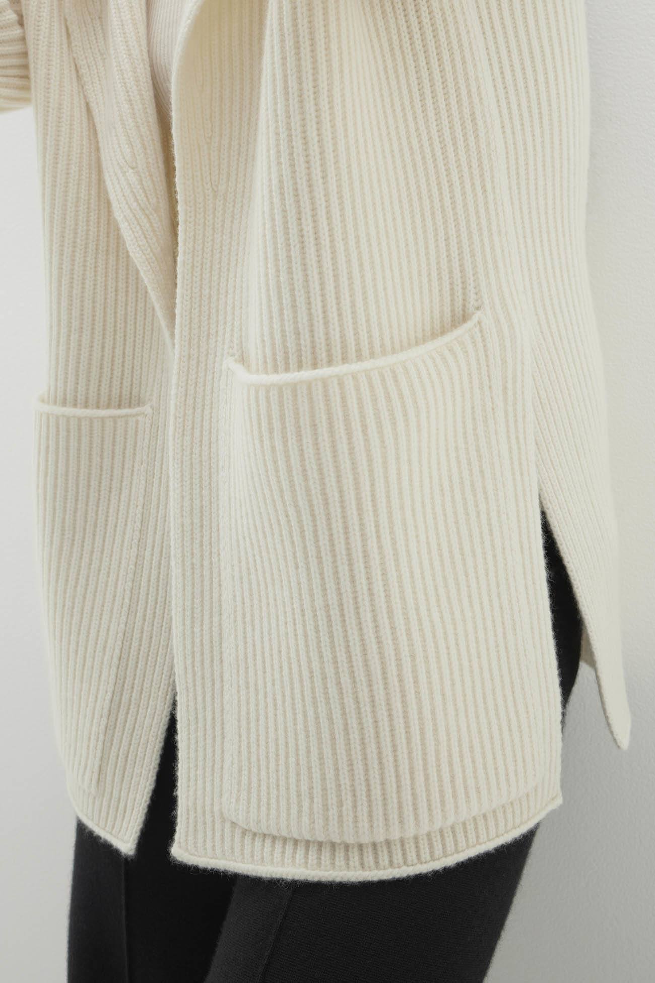 Women's Zena Ribbed Open-Front Cashmere Cardigan | NakedCashmere