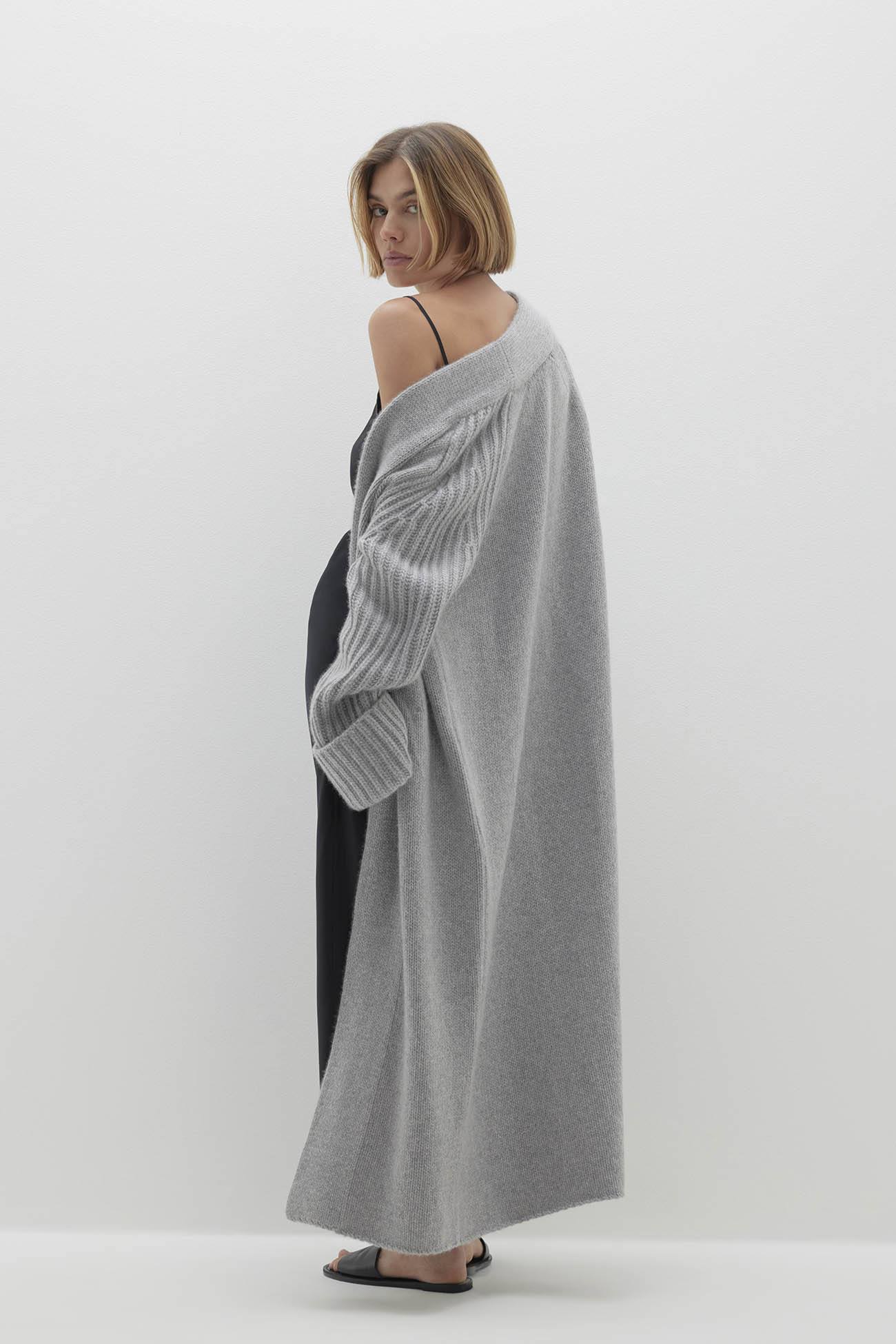 ♡Deuxieme Classe♡ULAN-KNIT Linen Open Knit Cropped V Neck Cardigan | Off White – Enza Costa