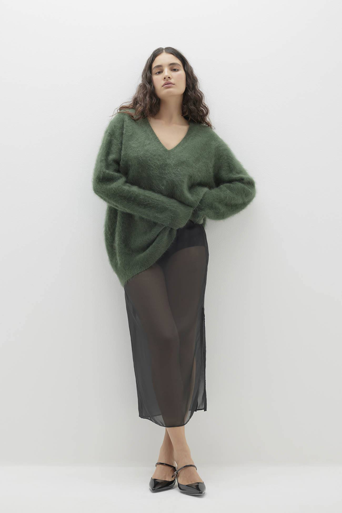 ニット/セーター leinwande Stand Neck Body Suits 1200W-47082-CharcoalHt-0-
