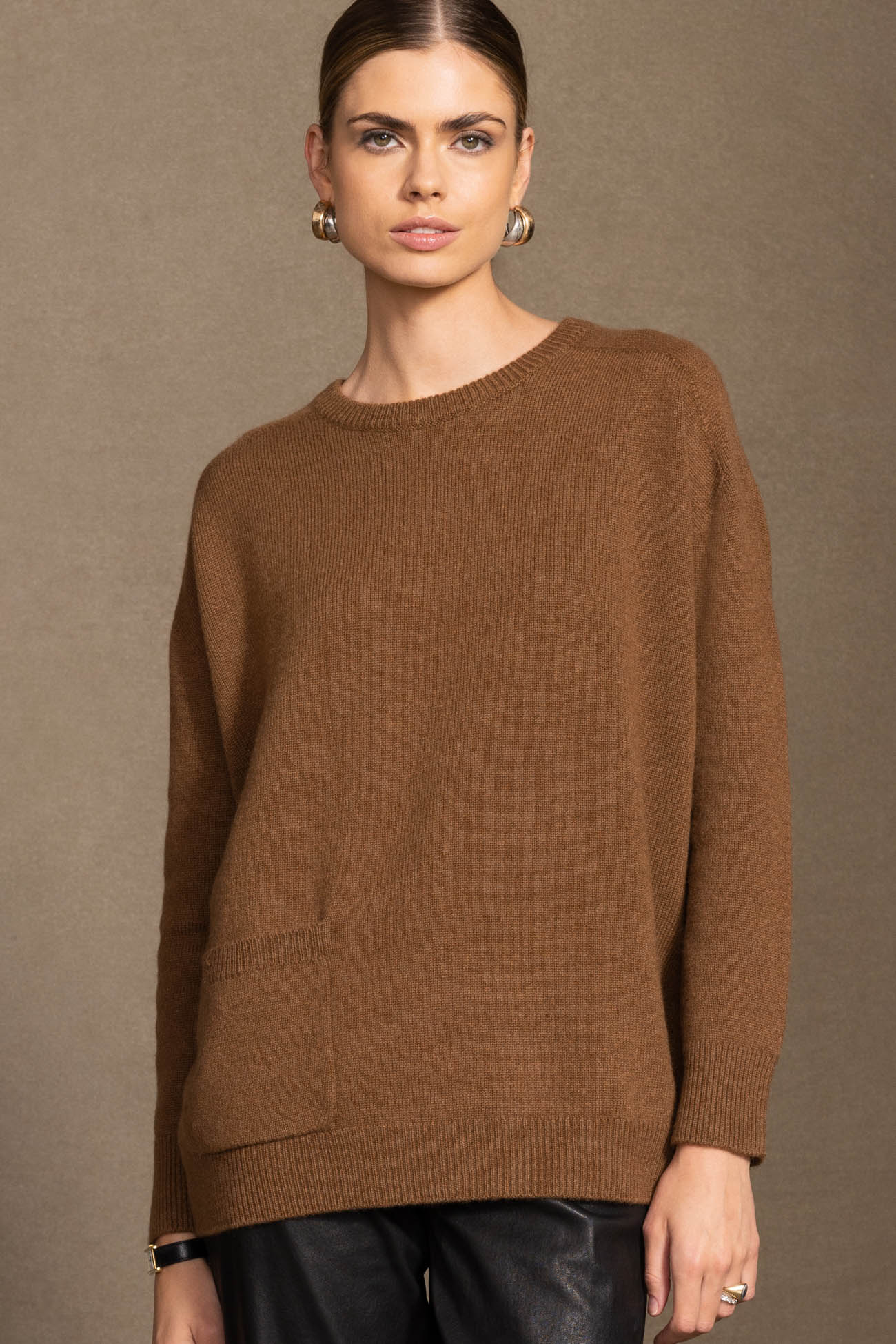 Women's Matea Crewneck Italian Cashmere Sweater