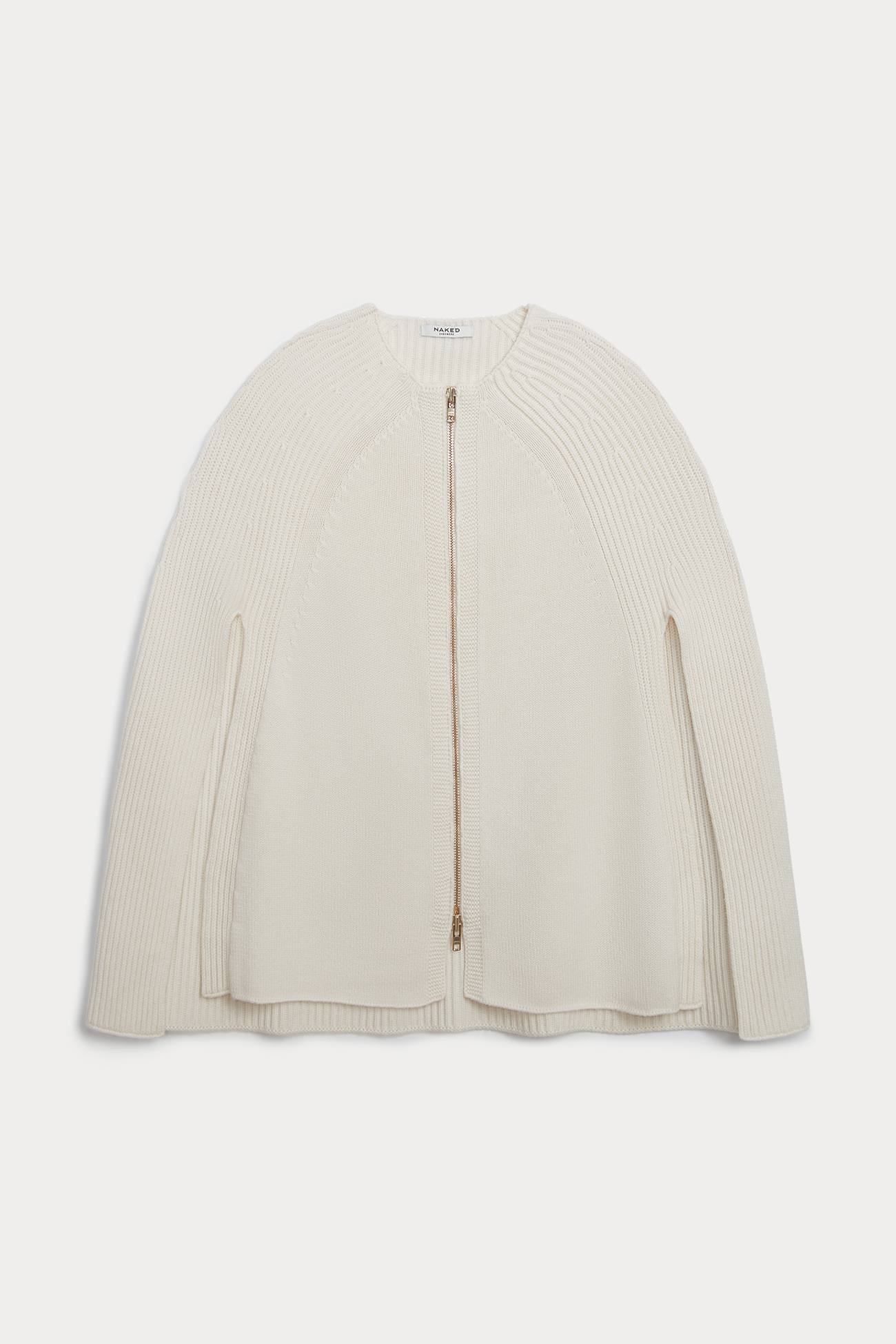 Women's Allegra Zip-Up Cashmere Cape | NakedCashmere