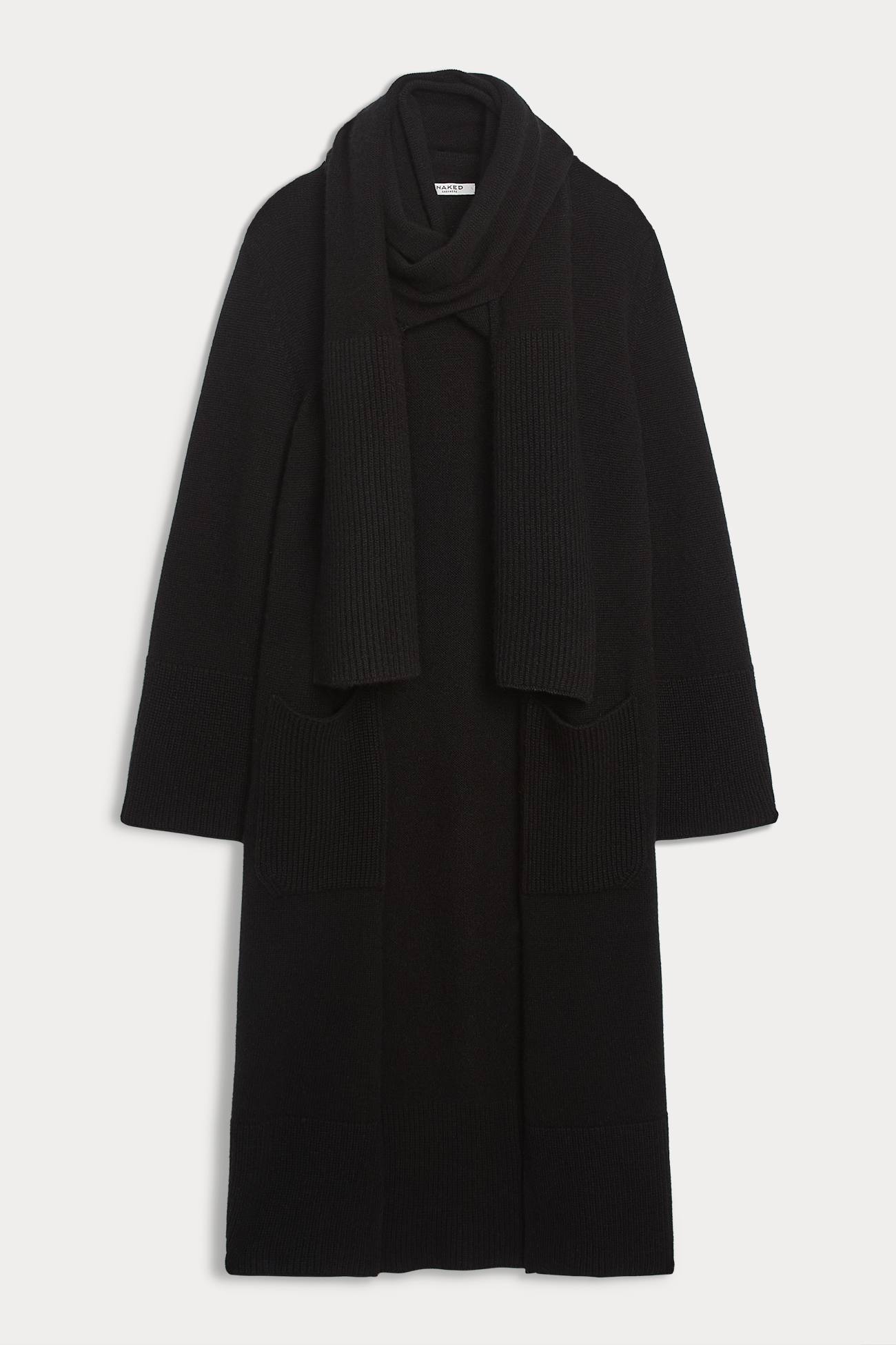Women's Longline Cashmere Cardigan with Scarf | NAKEDCASHMERE