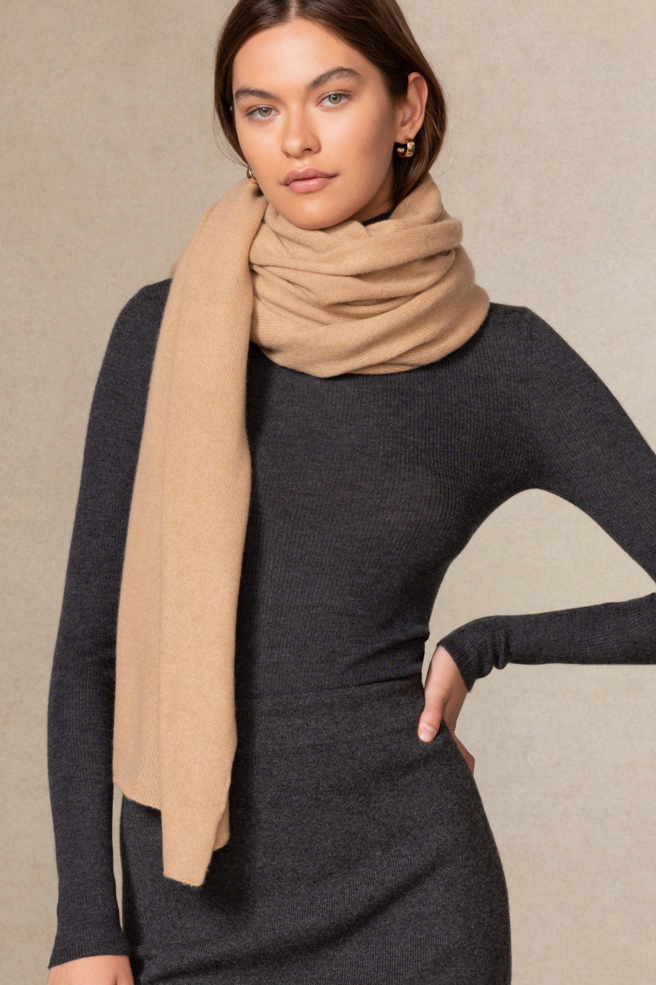 Women's scarf in pure portuguese sheep wool