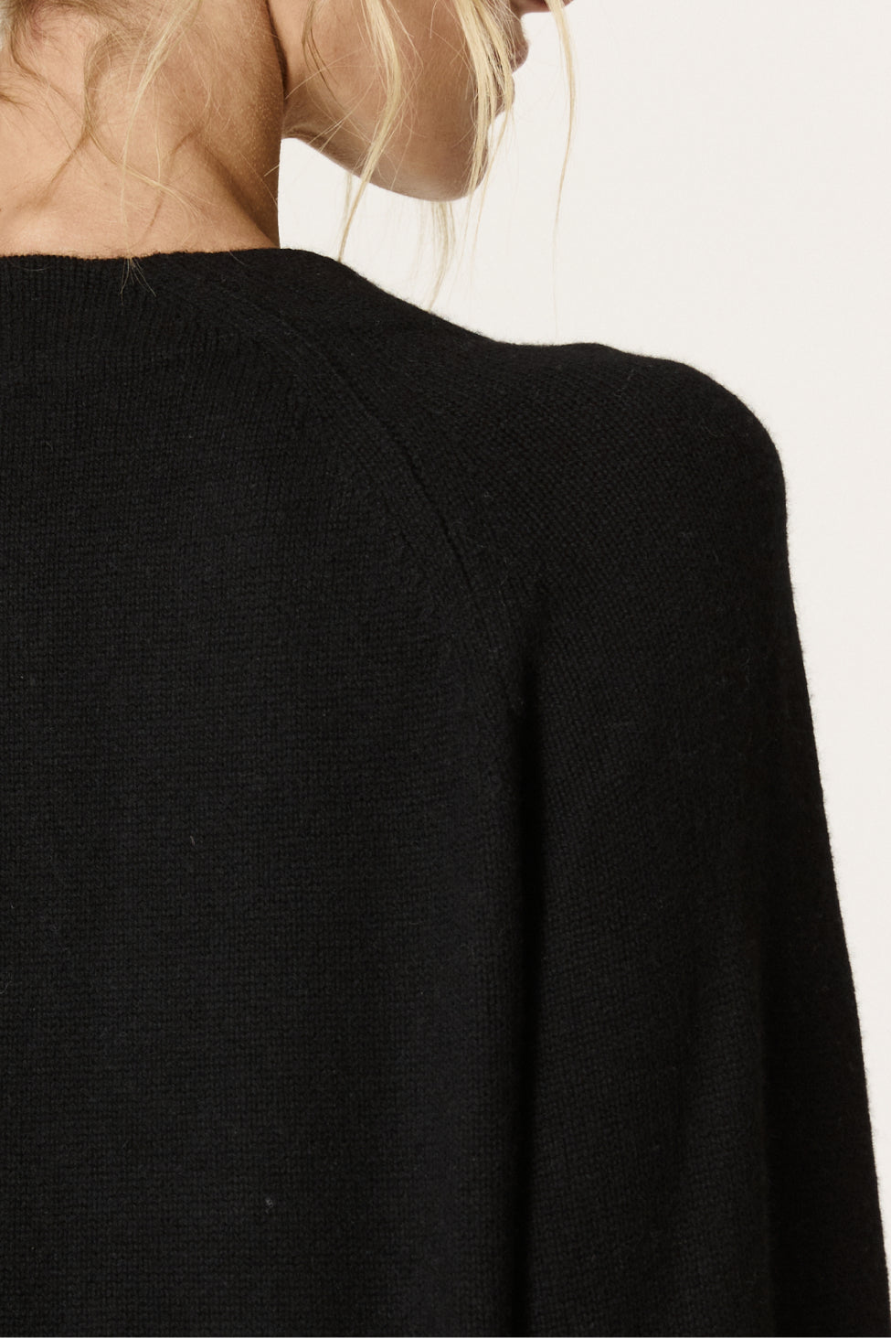 Makena Longline Cashmere Cardigan - Black | Naked Cashmere