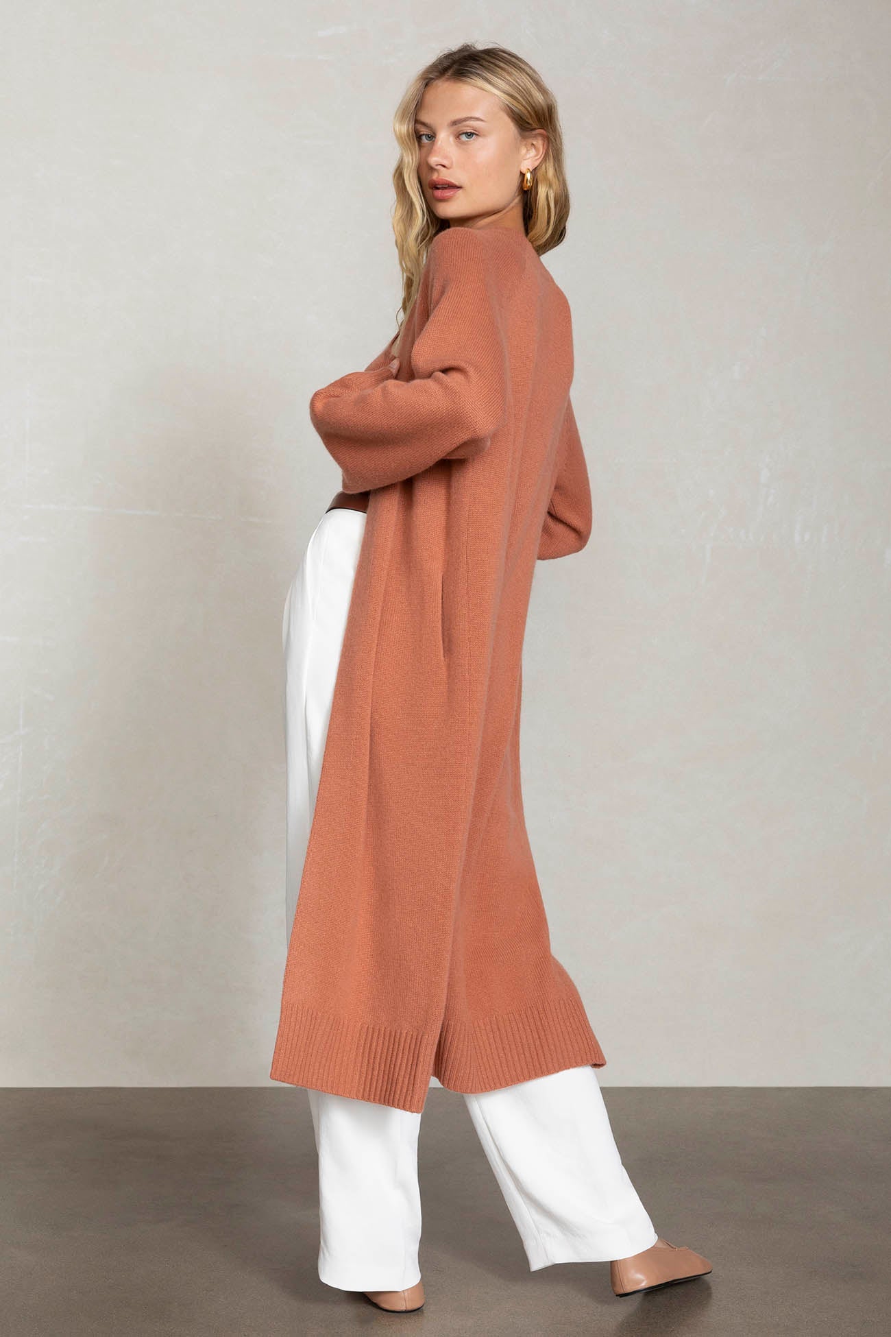 Women's Cashmere Longline Open-Front Cardigan | NAKEDCASHMERE
