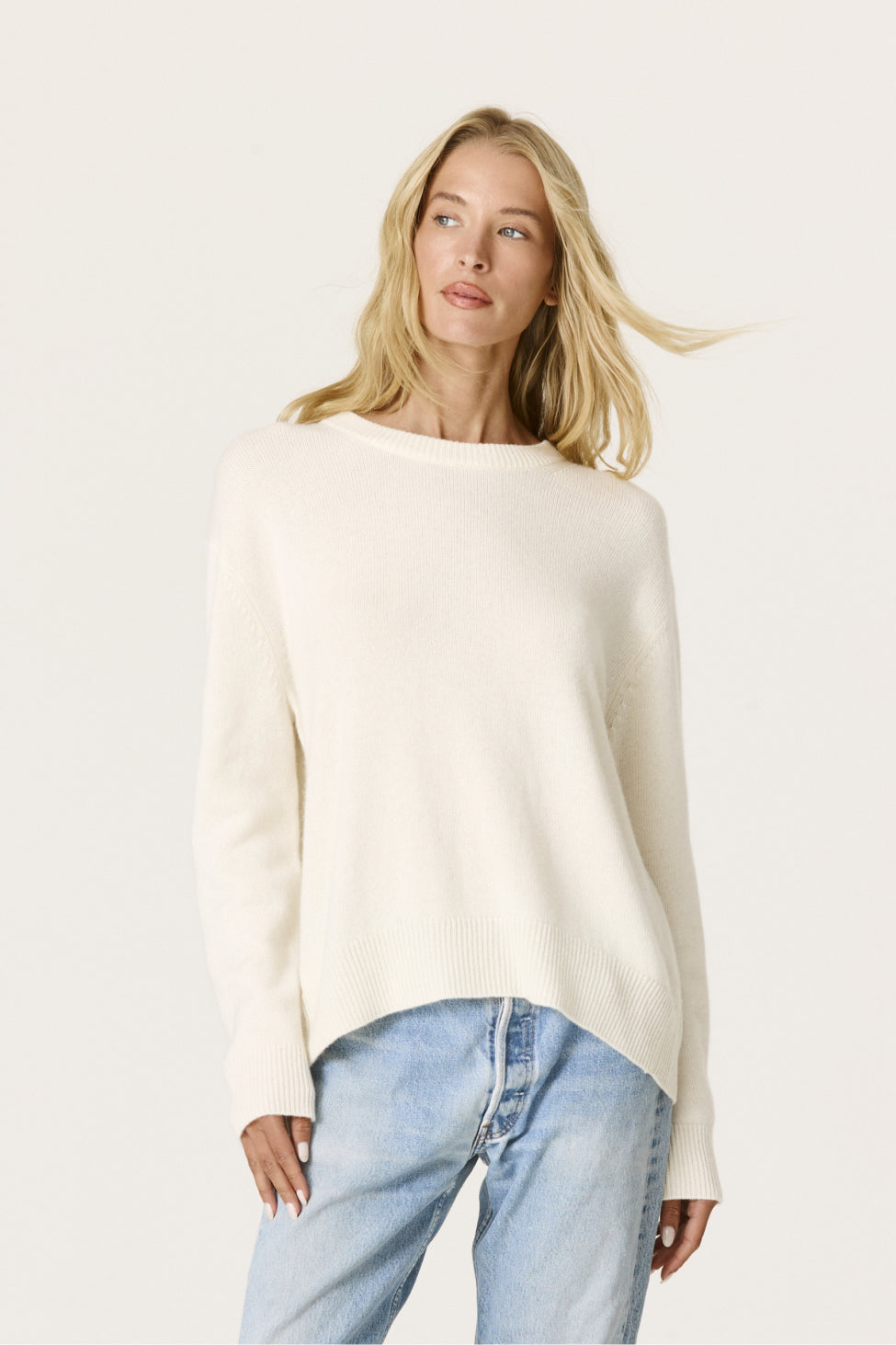 Kaia Cashmere Sweater - Ecru