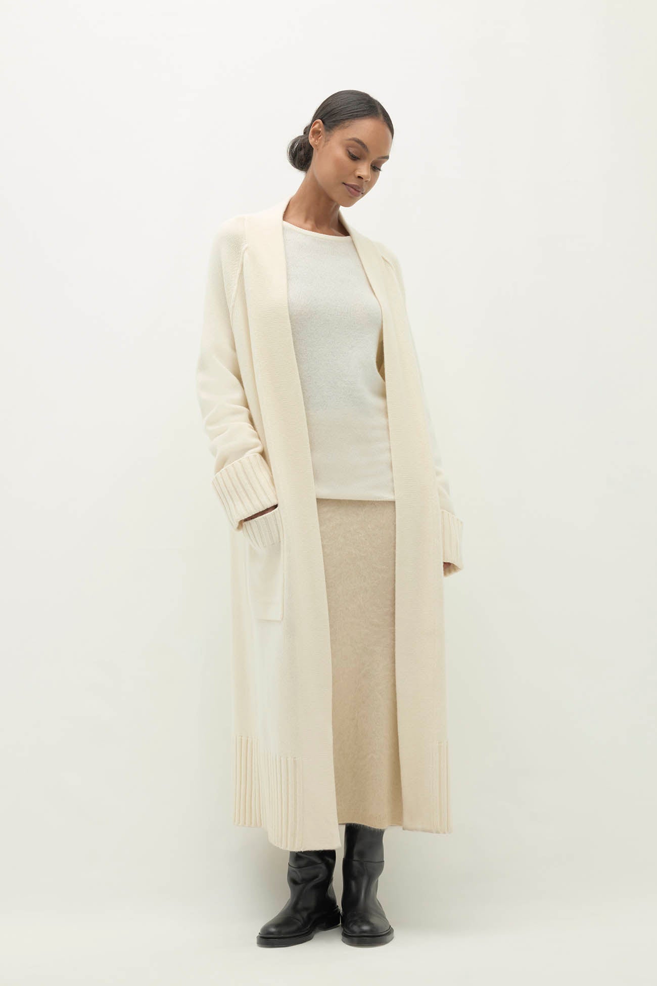 Women's Tilyn Longline Cashmere Cardigan | NakedCashmere
