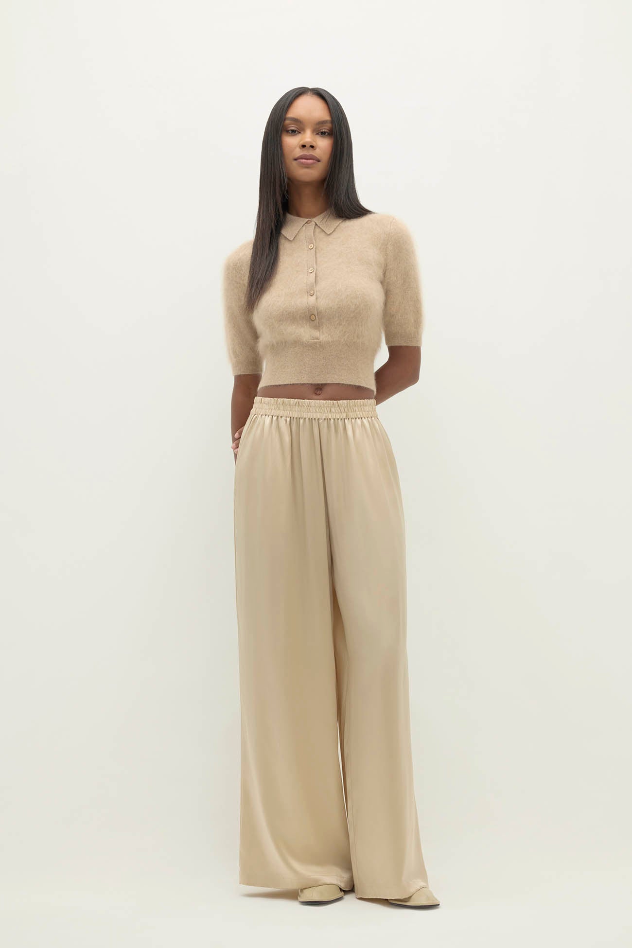 Women's Maisie Cashmere Collared Sweater | NakedCashmere