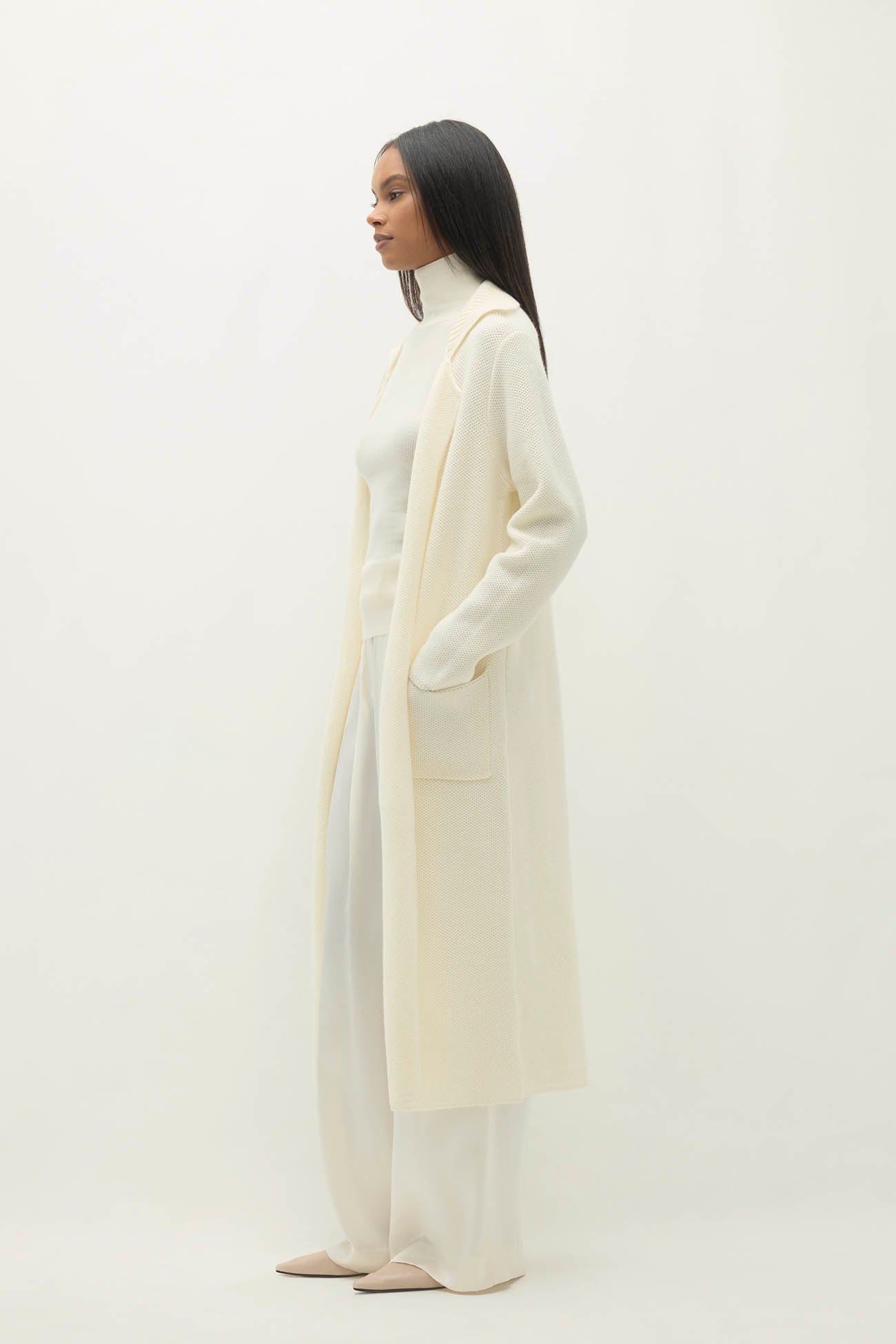 Women's Darya Longline Cashmere Cardigan | NakedCashmere