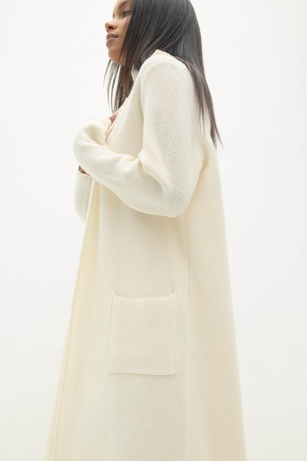 Women's Darya Longline Cashmere Cardigan | NakedCashmere