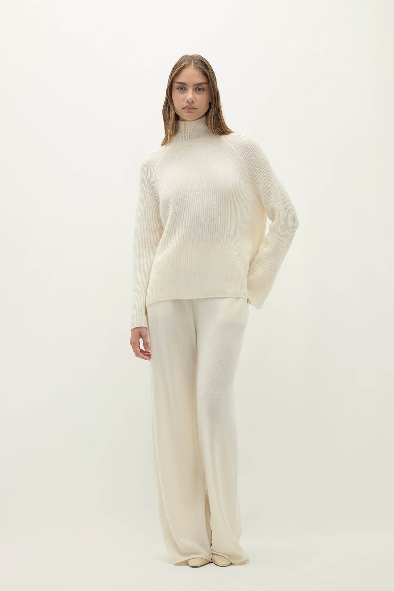 Women's Kora Cashmere Mock Neck Sweater | NakedCashmere
