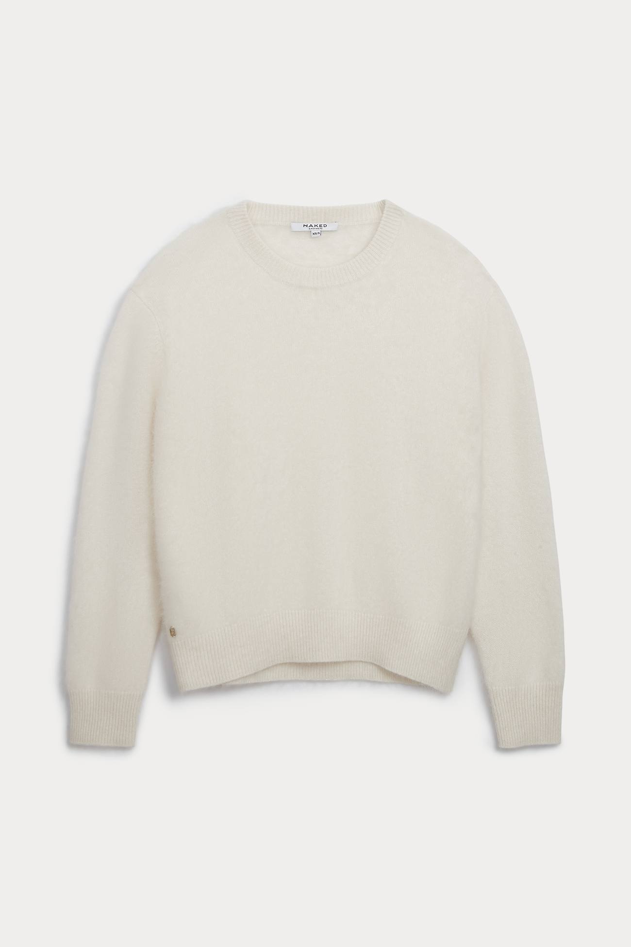 Women's Agnes Brushed Cashmere Crewneck Sweater – NAKEDCASHMERE