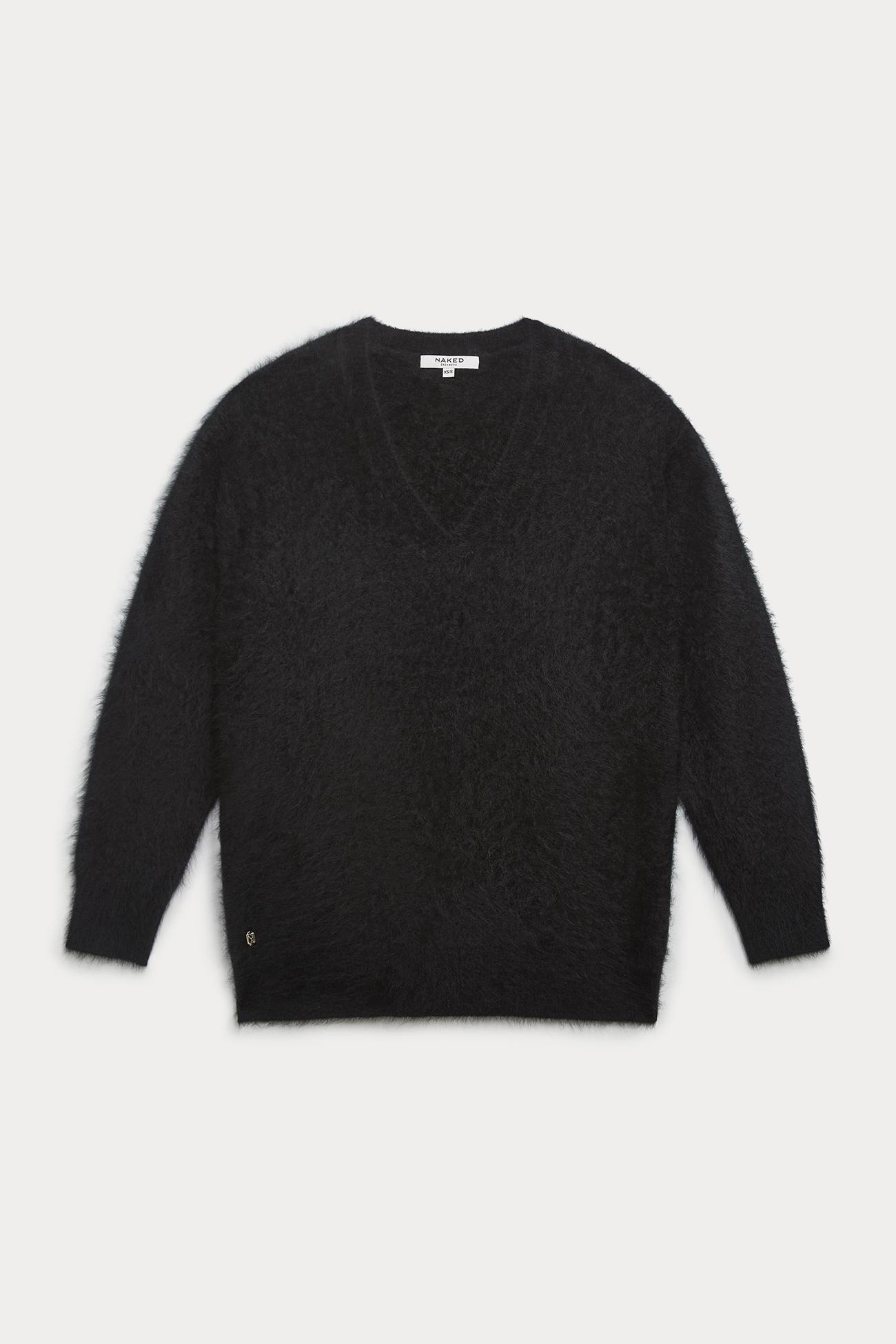 Women's Brushed Cashmere V-Neck Sweater | NAKEDCASHMERE