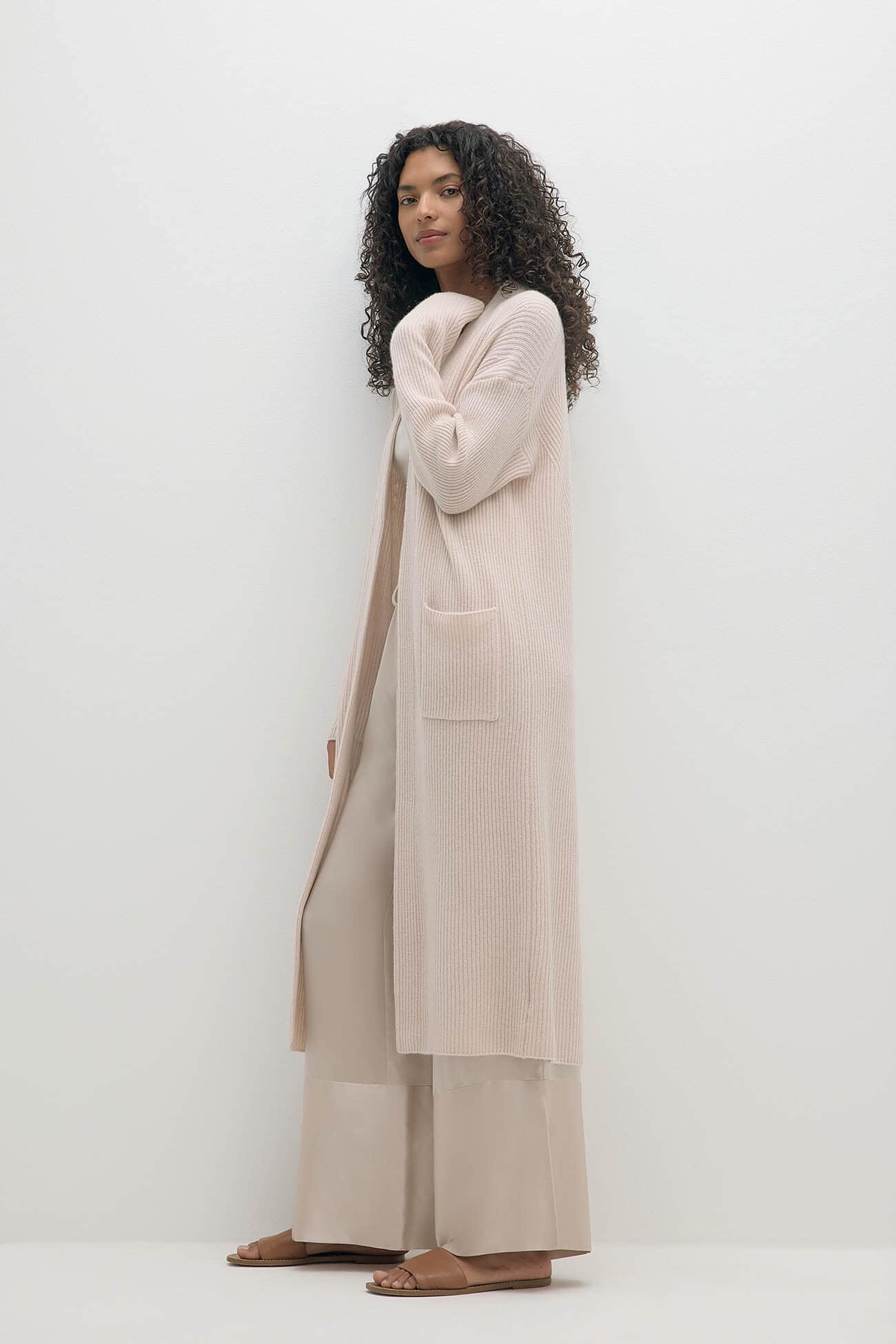 Women's Alise Longline Cashmere Cardigan | NakedCashmere