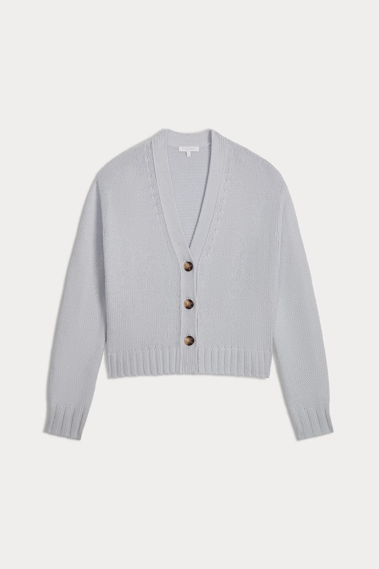 Genevieve Cropped Cashmere Blend Cardigan | NAKEDCASHMERE