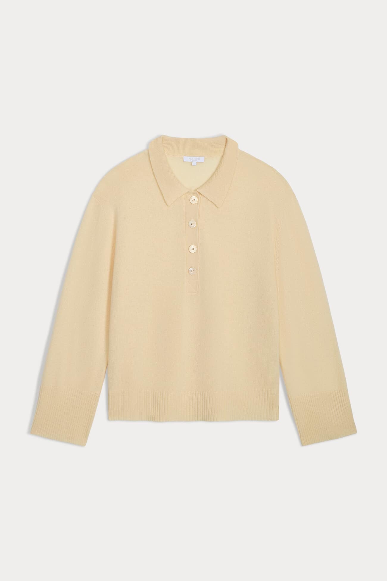 Women's Cashmere Long Sleeve Polo Shirt | NAKEDCASHMERE