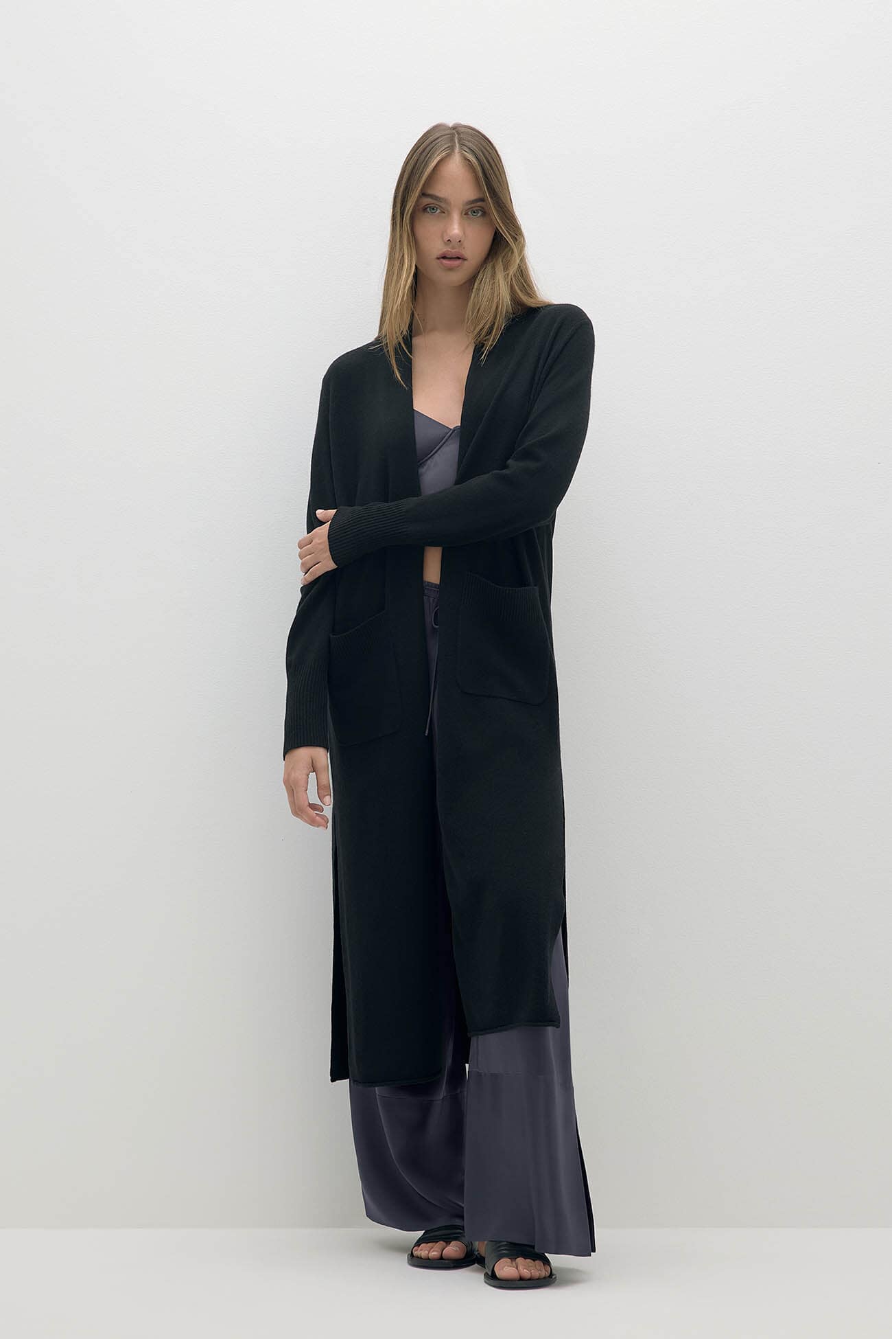 Women's Cashmere Longline Cardigan | NAKEDCASHMERE