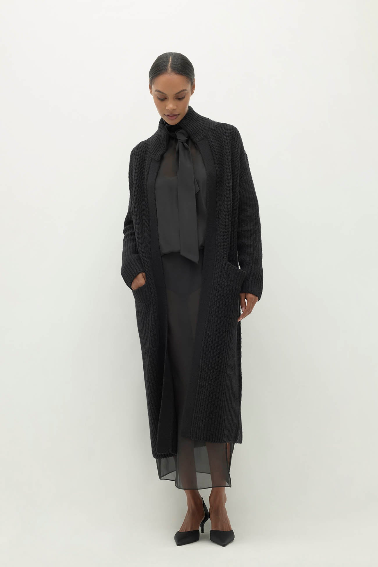 Women's Fisherman Rib Cashmere Cardigan | NAKEDCASHMERE