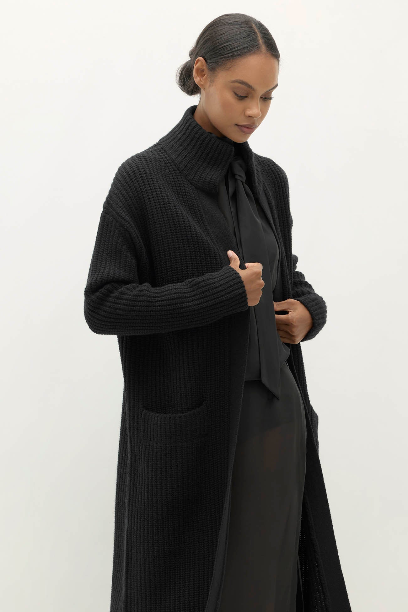 Women's Fisherman Rib Cashmere Cardigan | NAKEDCASHMERE