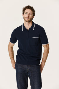 CLUB NAVY/ECRU