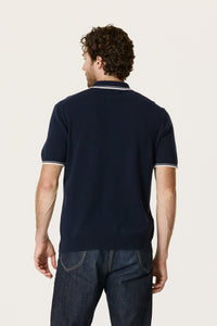 CLUB NAVY/ECRU