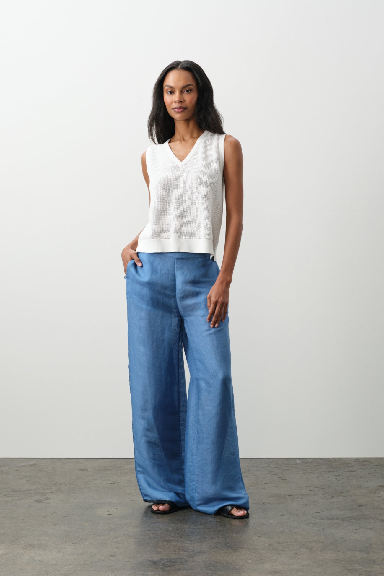 ADARA LINEN SILK PANT