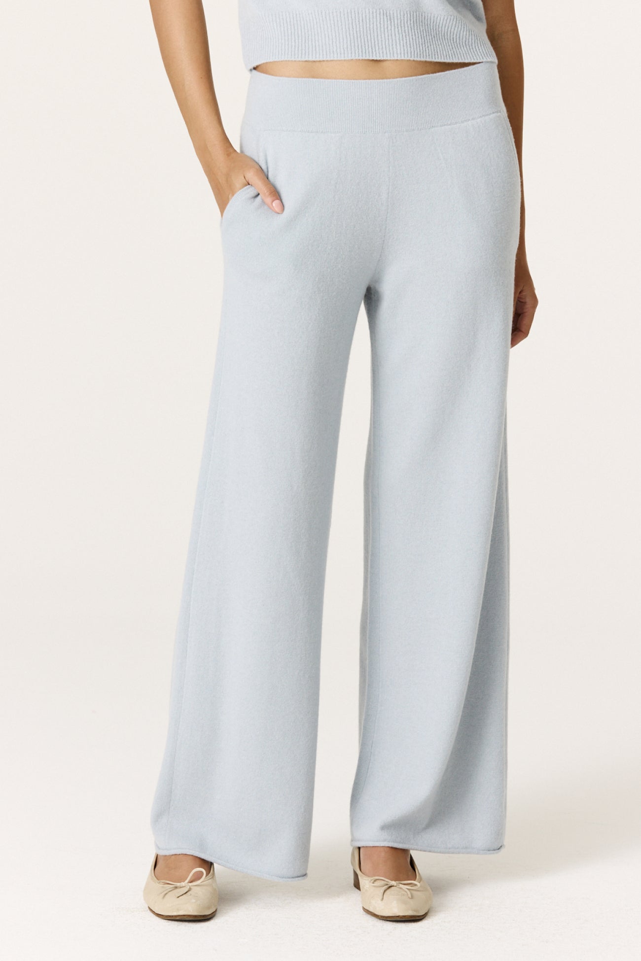 JOSEPHINE WIDE LEG PANT - ROCOCO BLUE