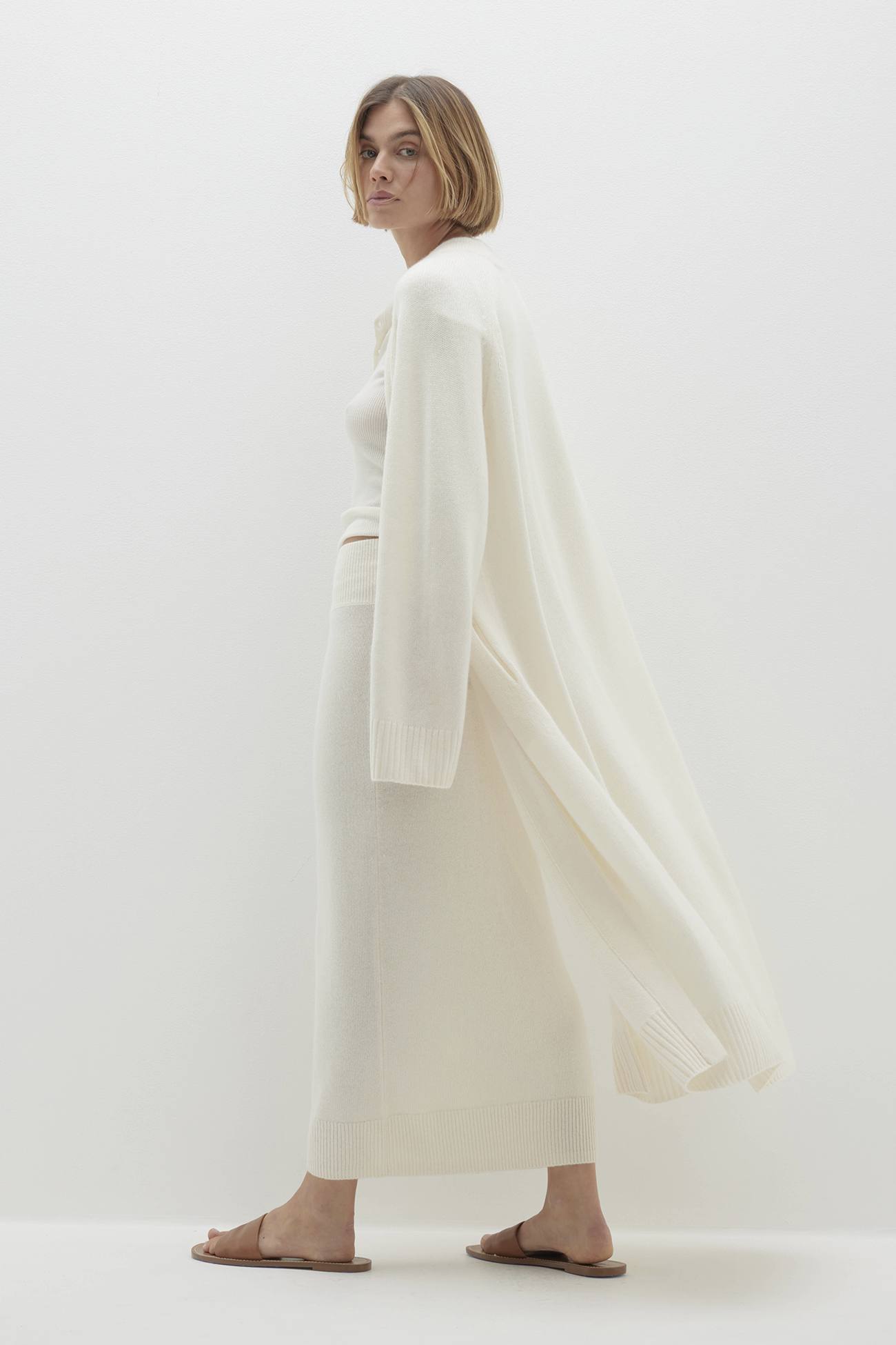 Women's Cashmere Longline Open-Front Cardigan | NAKEDCASHMERE