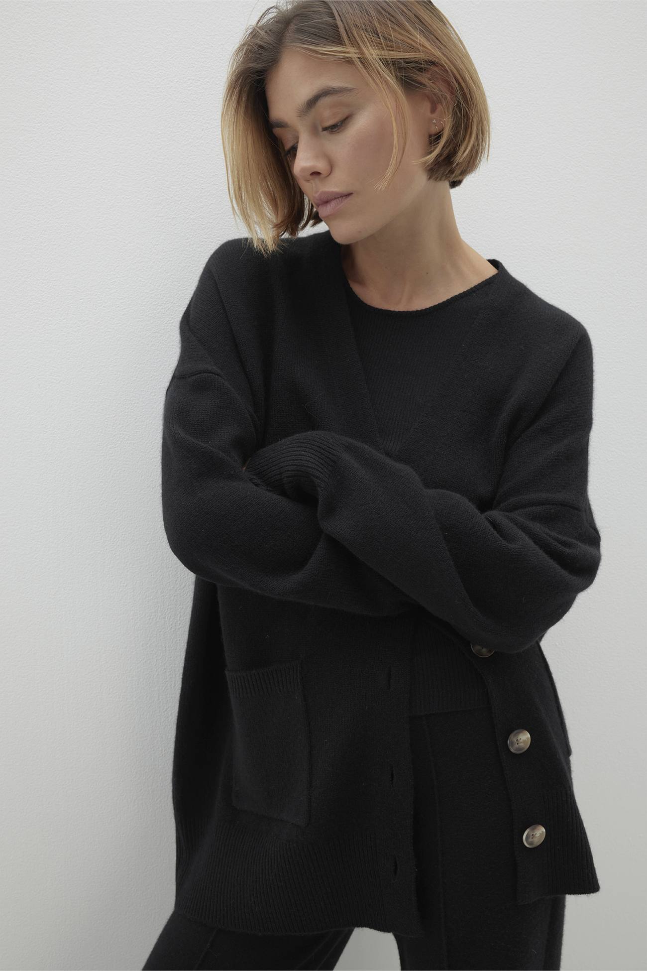 Women's Lily Front Pocket Cashmere Cardigan | NakedCashmere