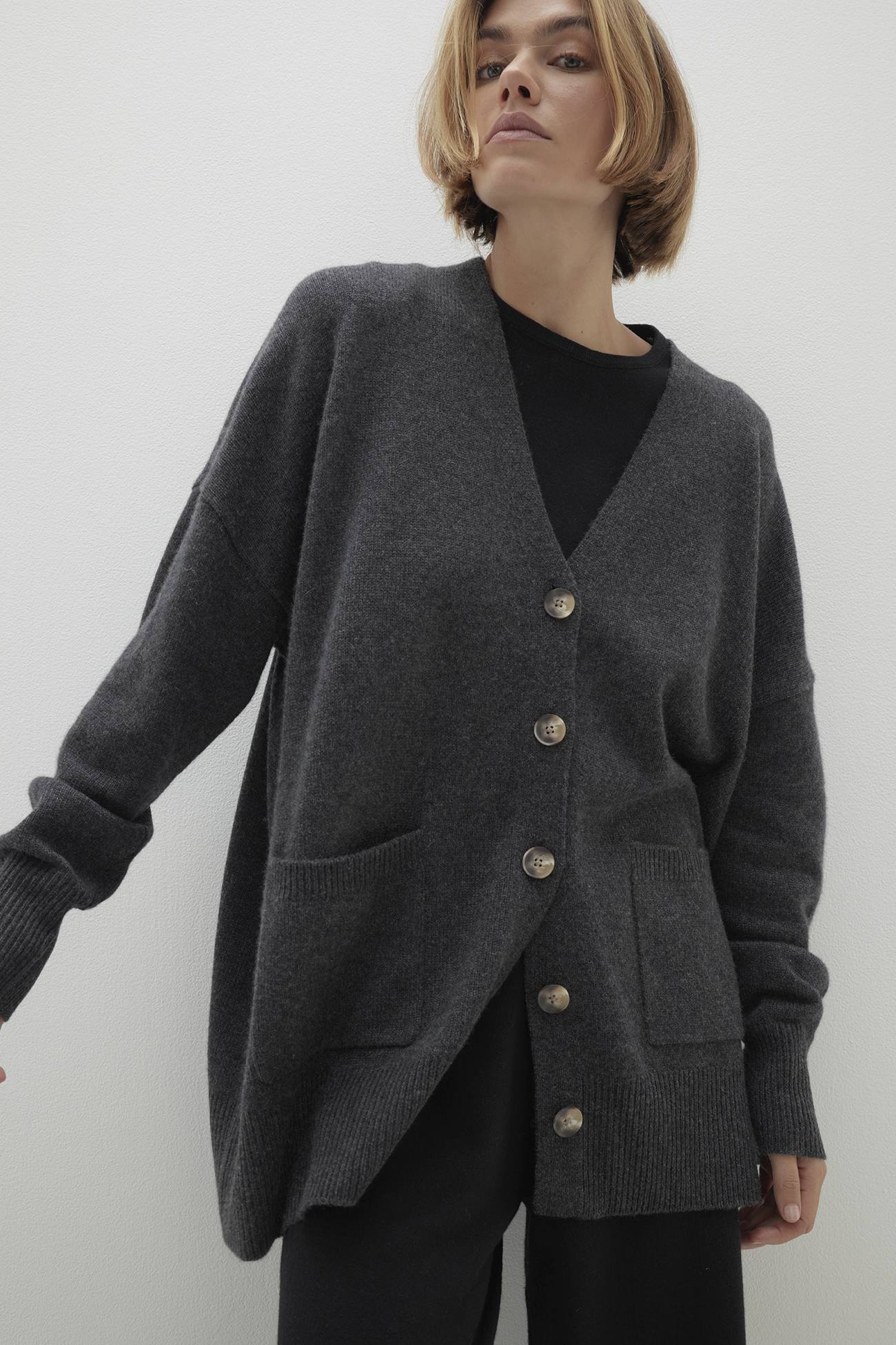 Women's Lily Front Pocket Cashmere Cardigan | NakedCashmere