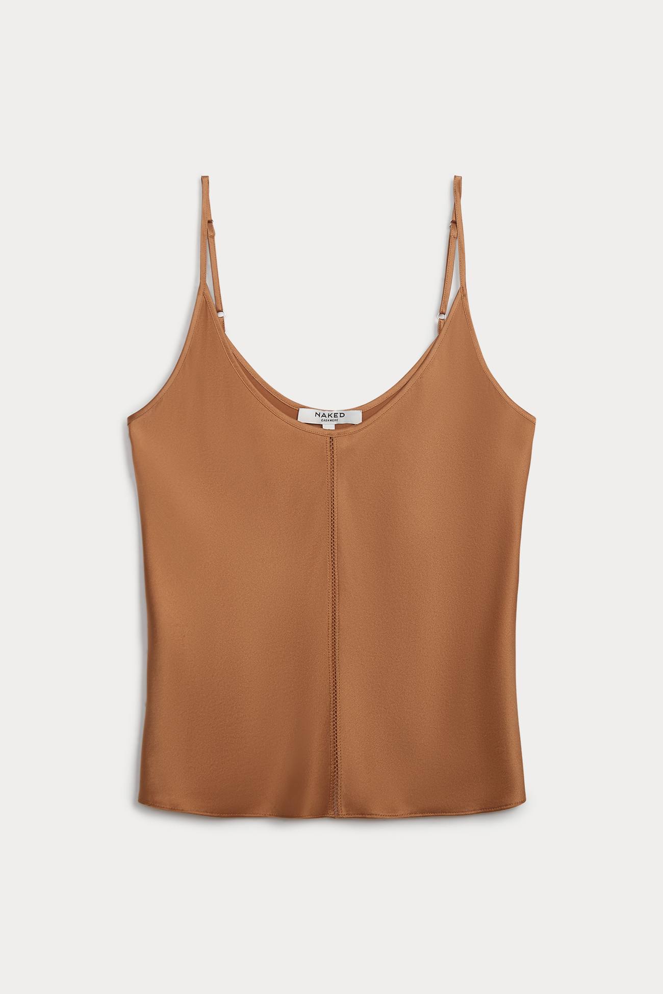 Women's Merlot Silk Tank Top | NAKEDCASHMERE
