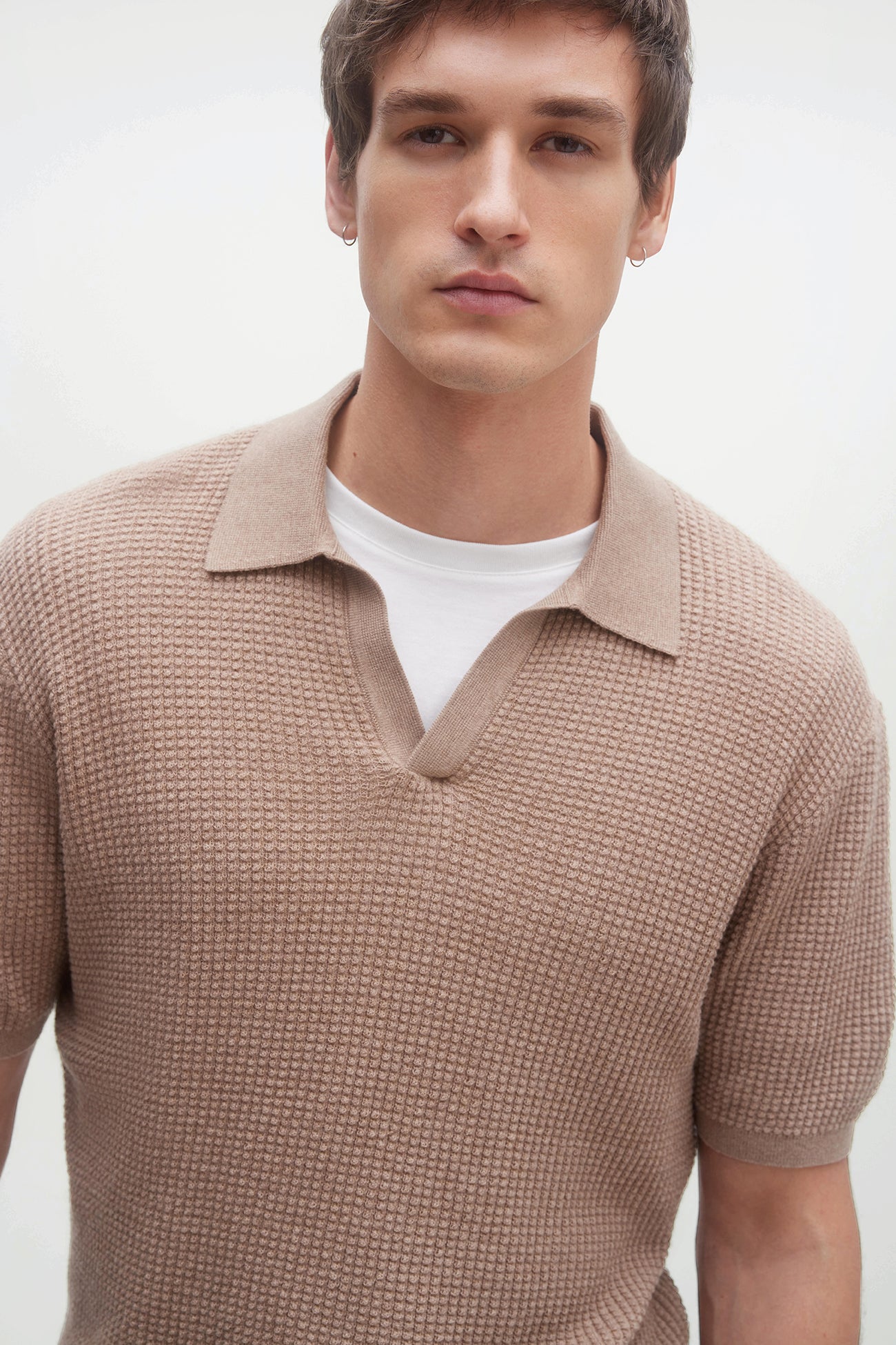 Men's Cotton Cashmere Polo Shirt | NAKEDCASHMERE