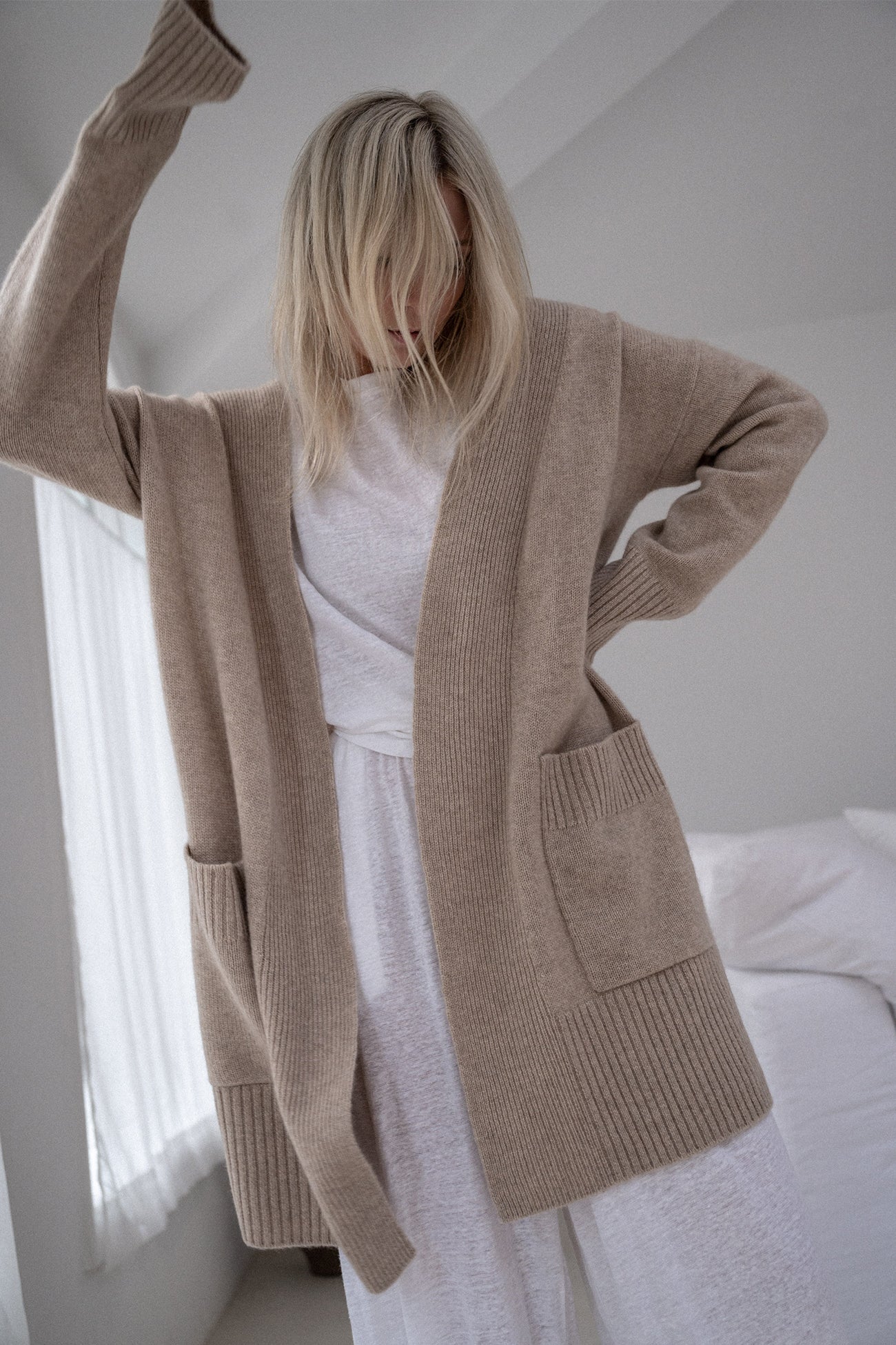 Women's Tory Open-Front Cashmere Cardigan | NakedCashmere