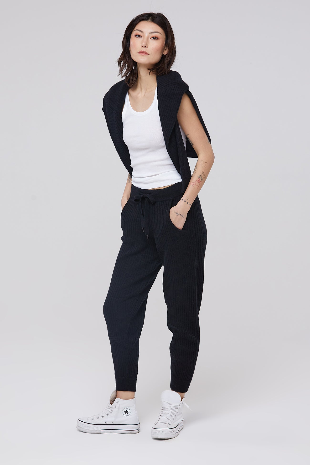 Cashmere Pant in Grey  Autumn Cashmere