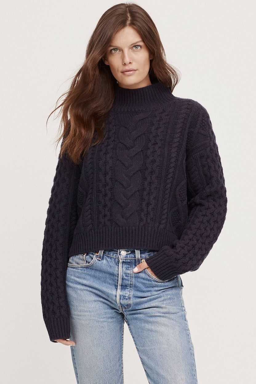 Women's Avril Chunky Turtleneck Cashmere Sweater – NAKEDCASHMERE