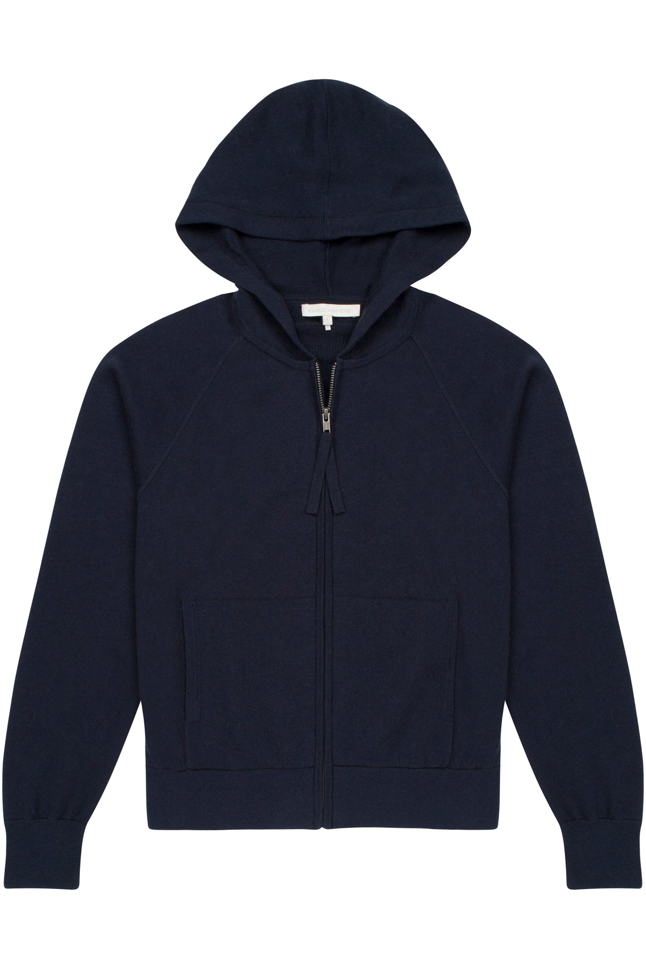 Women's Cotton Cashmere Zip-Up Hoodie | NAKEDCASHMERE